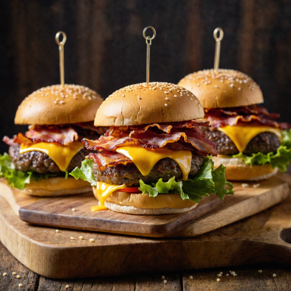 6 lbs - BACON BURGERS (Grass-Fed / Pasture Bacon)