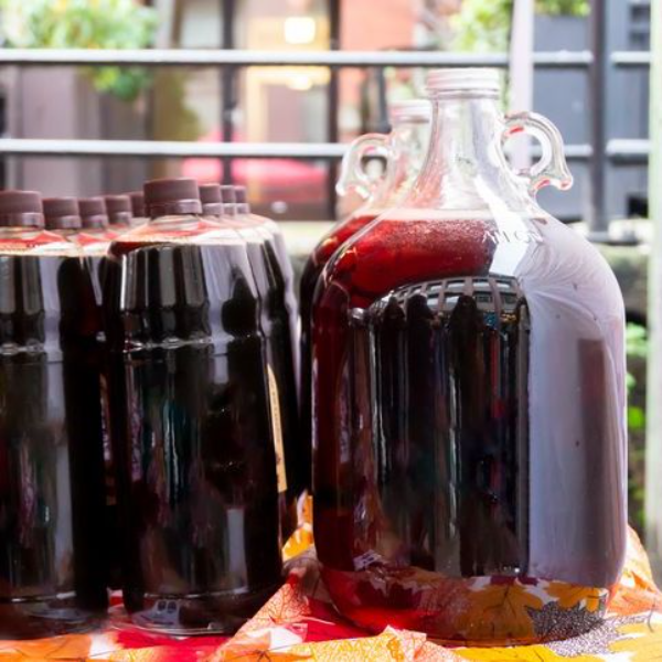 A One Litre Jug of DARK Maple Syrup